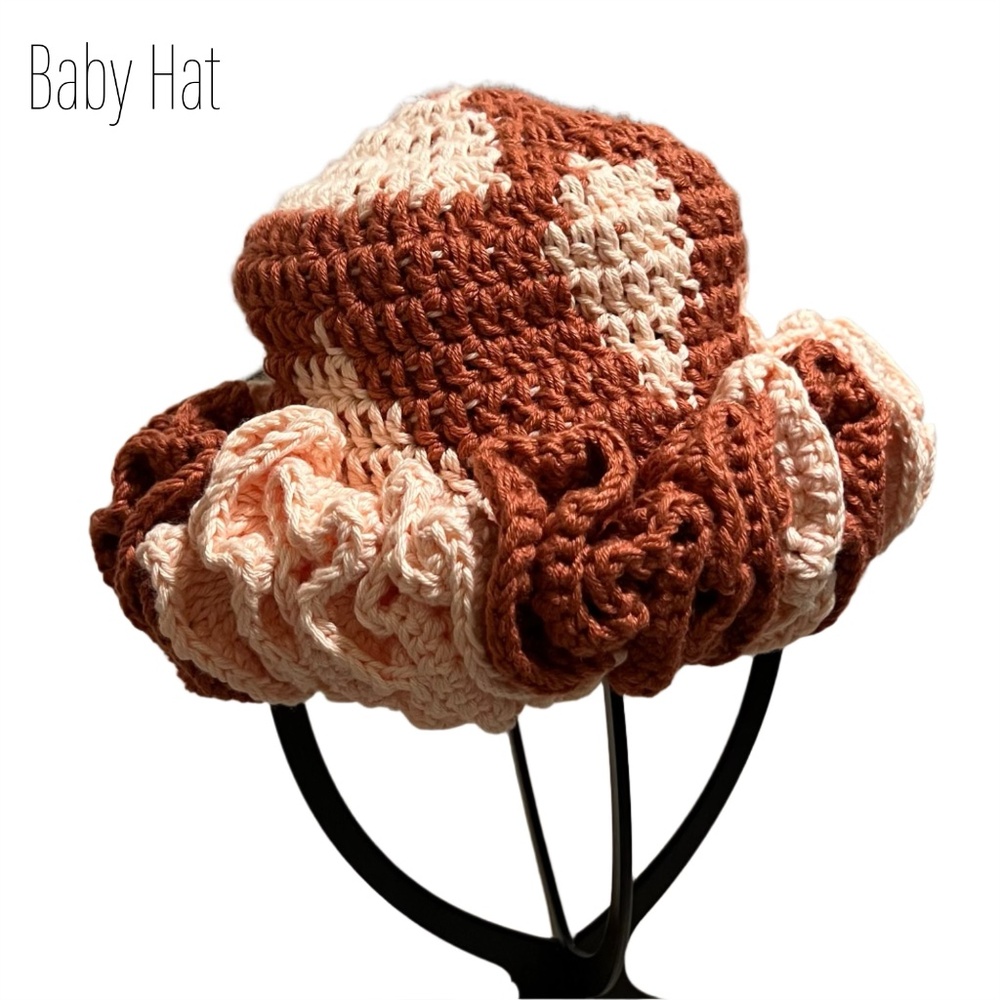 ThreadsByHannah Handmade Mommy and Me Hats Ruffle Set - Picture 3 of 14